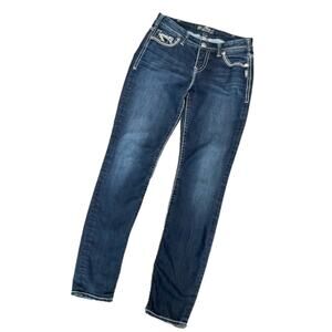 Silver Jeans Suki Super Skinny Blue Jeans Size 30 X 31 EUC